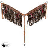 New! Showman Woven West Browband Headstall and Breastcollar Set Full/cob Tack Sets