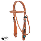 New! Showman Wrangler Twist Browband Headstall and Breastcollar Set Cob/Full Tack Sets