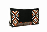 Showman® 33" X 38" contoured cutter style saddle pad with navajo top design. - Country Scene Saddlery and Pet Supplies