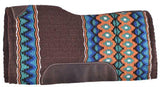 Showman® 34" x 36" Brown memory felt bottom saddle pad. - Country Scene Saddlery and Pet Supplies
