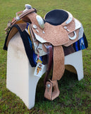 New! Showman® 34" x 36" Royal Blue memory felt bottom saddle pad.. - Country Scene Saddlery and Pet Supplies