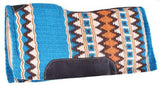 Showman® 34" x 36" Turquoise memory felt bottom saddle pad. - Country Scene Saddlery and Pet Supplies