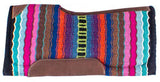 Showman® 34" x 36" x 3/4" Multi colored memory felt bottom saddle pad. - Country Scene Saddlery and Pet Supplies