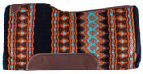 Showman® 34" x 36" x 3/4" Multi colored memory felt bottom saddle pad. - Country Scene Saddlery and Pet Supplies
