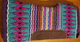 Showman® 34" x 36" x 3/4" Multi colored memory felt bottom saddle pad. - Country Scene Saddlery and Pet Supplies