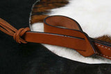 Showman® 8ft Round roping reins with leather loop ends. - Country Scene Saddlery and Pet Supplies
