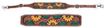Showman® Hand painted sunflower and cactus wither strap. - Country Scene Saddlery and Pet Supplies