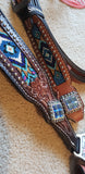 New! Showman® Headstall and breast collar with beaded inlay. - Country Scene Saddlery and Pet Supplies