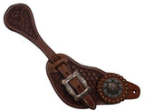Showman® Men's Size Argentina Cow Leather Crossed Guns Concho Spur. - Country Scene Saddlery and Pet Supplies
