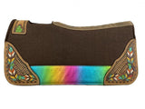 New! Showman® Pony 24" x 24" Brown felt Pad 1”. - Country Scene Saddlery and Pet Supplies