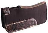Showman® Pony 24" x 24" Brown felt saddle pad . - Country Scene Saddlery and Pet Supplies