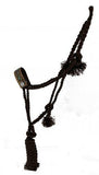 Showman® Woven brown nylon mule tape halter. - Country Scene Saddlery and Pet Supplies