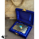 New! Sierra Silver Belt Buckle - Taylor Concho Belt
