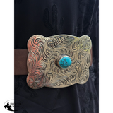 New! Sierra Silver Belt Buckle - Taylor Concho Belt