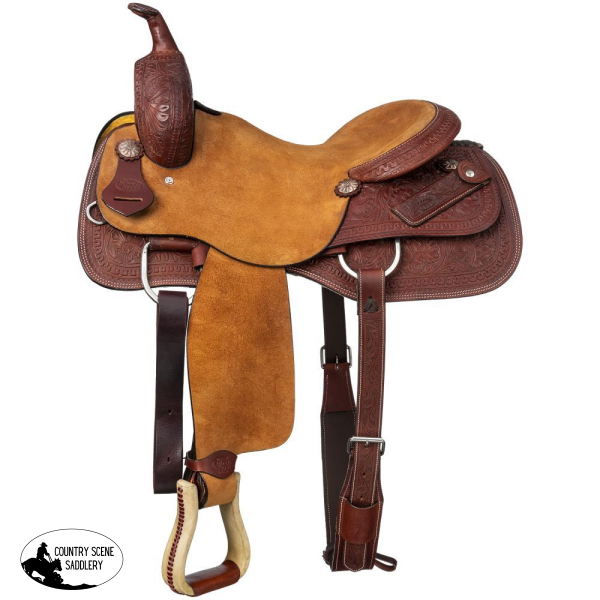 NEW! Silver Royal Canyon Ranch Cutting Saddle 15 / Wide Gullet: 7.5 ’ Cowboy Roper