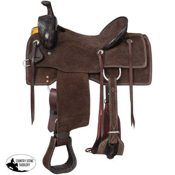 NEW! Silver Royal Ranger Ranch/cutter Saddle 7.5 inch gullet Cowboy Roper