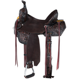 New! Silver Royal Sawyer Barrel Saddle - Western Saddle