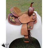 New! Silver Royal Youth Bee Saddle Barrel Saddle