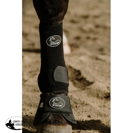 New! Solid Colours Bell Boots Tack Sets   Black