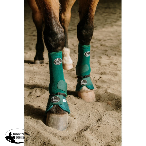 New! Solid Colours Bell Boots Tack Sets forest