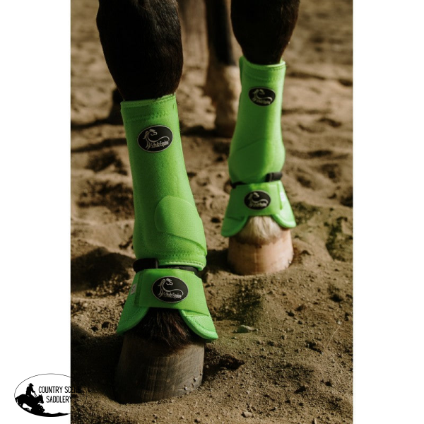 New! Solid Colours Bell Boots Tack Sets LIME
