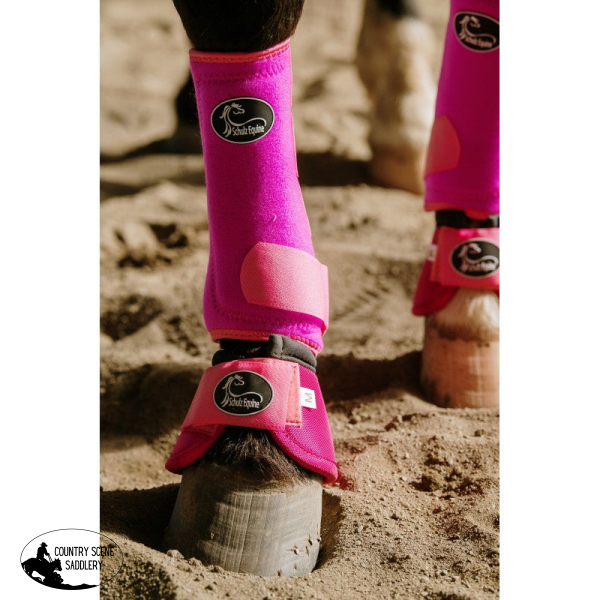 New! Solid Colours Bell Boots Tack Sets magneta