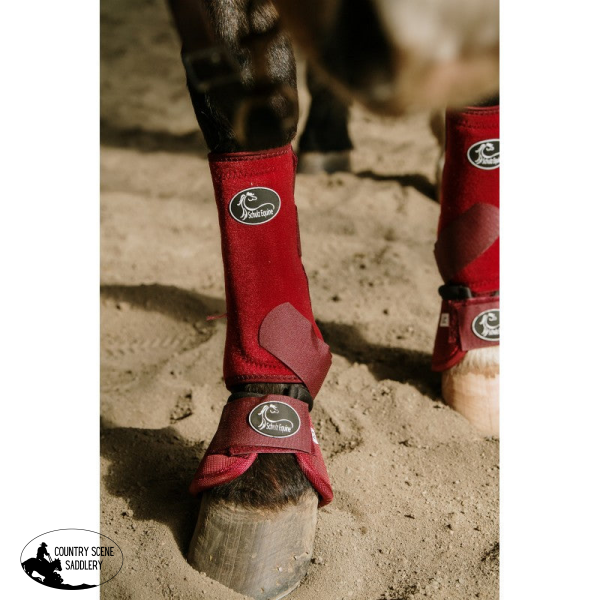 New! Solid Colours Bell Boots Tack Sets merlot