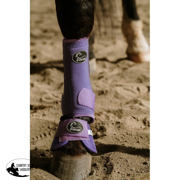 New! Solid Colours Bell Boots Tack  Sets wisteria