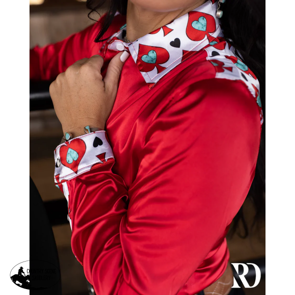 New! SPADES SATIN PERFORMANCE RODEO SHIRT Western Style