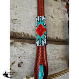 New! Split Ear Aztec Beaded Bridle - Country Scene Saddlery and Pet Supplies