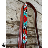New! Split Ear Aztec Beaded Bridle - Country Scene Saddlery and Pet Supplies