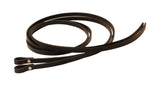 Split Reins Bridle Leather 5/8", Black - Country Scene Saddlery and Pet Supplies