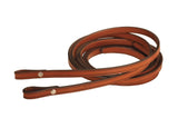 New! Split Reins Full Double & Stitched 5/8", Chestnut. - Country Scene Saddlery and Pet Supplies