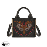 New! Spur Embroidered Mini Tote / BLACK - tote bag