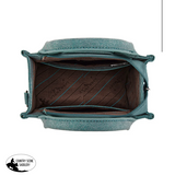 New! Spur Embroidered Mini Tote / TURQUOISE - tote bag