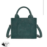 New! Spur Embroidered Mini Tote / TURQUOISE - tote bag