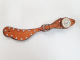 Spur Strap Pzm Spots & Concho - Country Scene Saddlery and Pet Supplies