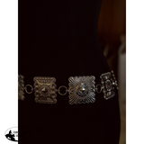 New! Square Up Concho Belt / SILVER