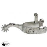 New! Stainless Steel Horse and Rider Embossed Spur. - Country Scene Saddlery and Pet Supplies