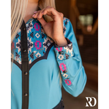 New! STAMPEDE AZTEC PERFORMANCE RODEO SHIRT Western Shirts