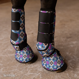 New! STAMPEDE AZTEC SPLINT BOOT (PAIR) - Country Scene Saddlery and Pet Supplies