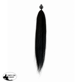 New! Standard Length - DYED BLACK - 75cm / Single (170g) - Horse Tails