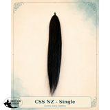 New! Standard Length - DYED BLACK - Horse Tails