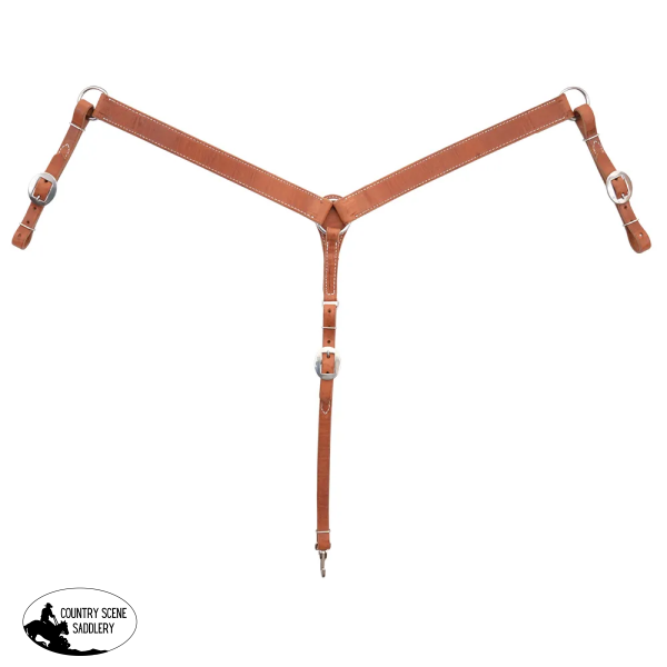 New! Straight Smooth Hermann Oak Breast Collar Full/Cob Western Bridle