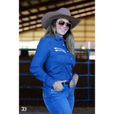 New! STRETCH DENIM STITCHED PERFORMANCE RODEO SHIRT