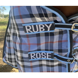 New! Supreme Shade PVC Shade Mesh Horse Rug Combo-Blue and White Summer Combos