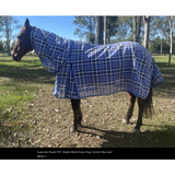 New! Supreme Shade PVC Shade Mesh Horse Rug Combo-Blue and White Summer Combos
