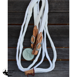 New! Syd Hill Cotton Stockman Reins Natural Stock Reins