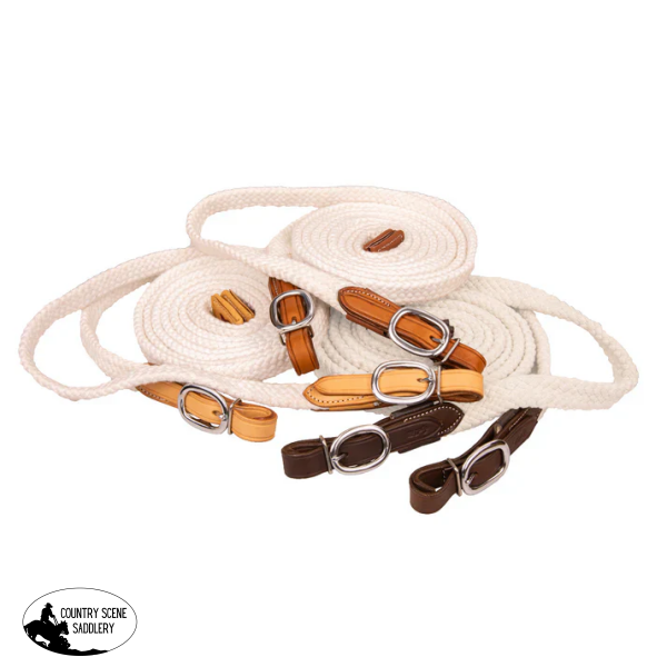 New! Syd Hill Cotton Stockman Reins Stock Reins