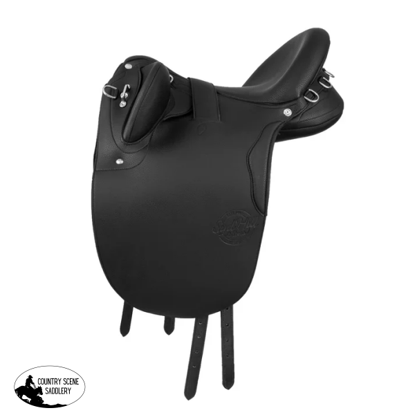 New! Syd Hill Fitzroy Stock Saddle - SHX Adjustable Tree BK 15 / Black